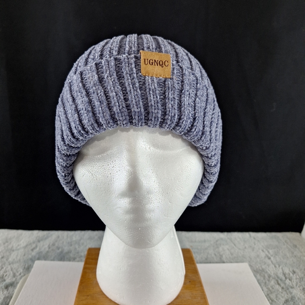 UGNQC Gray Knit Beanie Hat